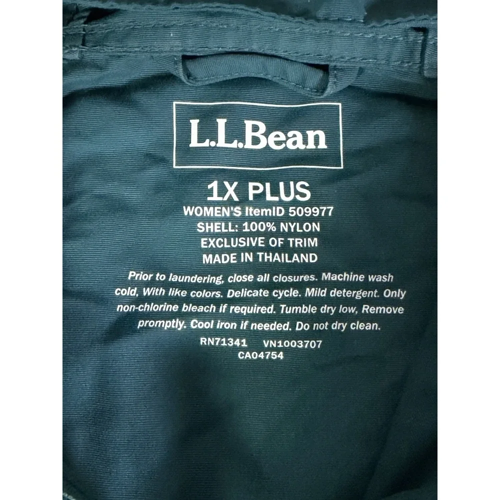 LL Bean Mountain Anorak Aztec Windbreaker Jacket Women's 1X Plus Colorblock